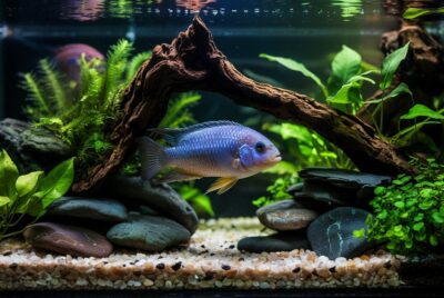 cichlid aquascape