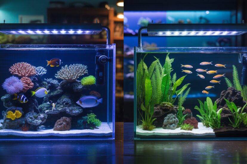 saltwater vs freshwater tanks