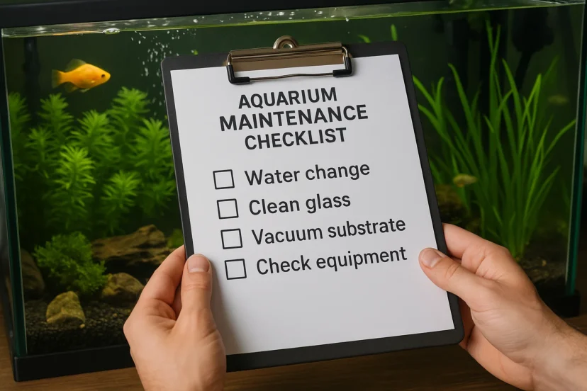 Aquarium maintenance checklist